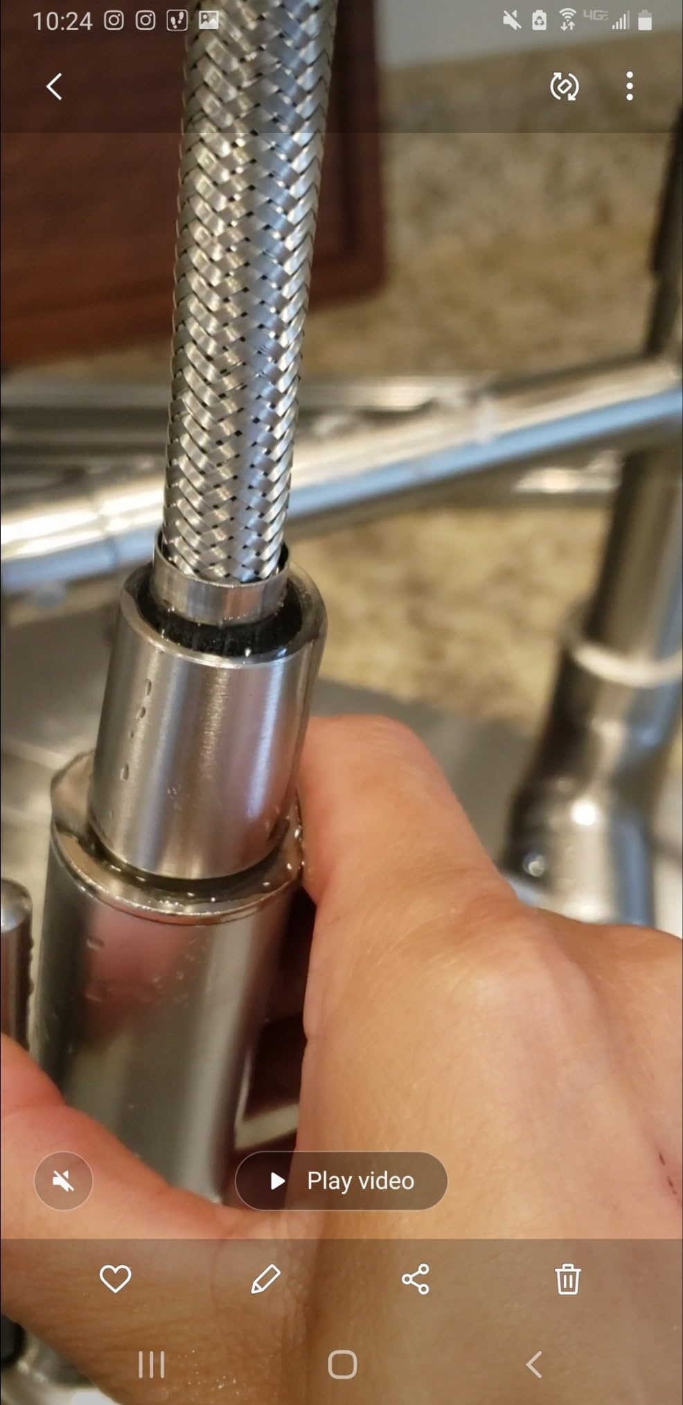 AIMADI Contemporary Kitchen Sink Faucet,Brushed Nickel Stainless Steel customer photo 1