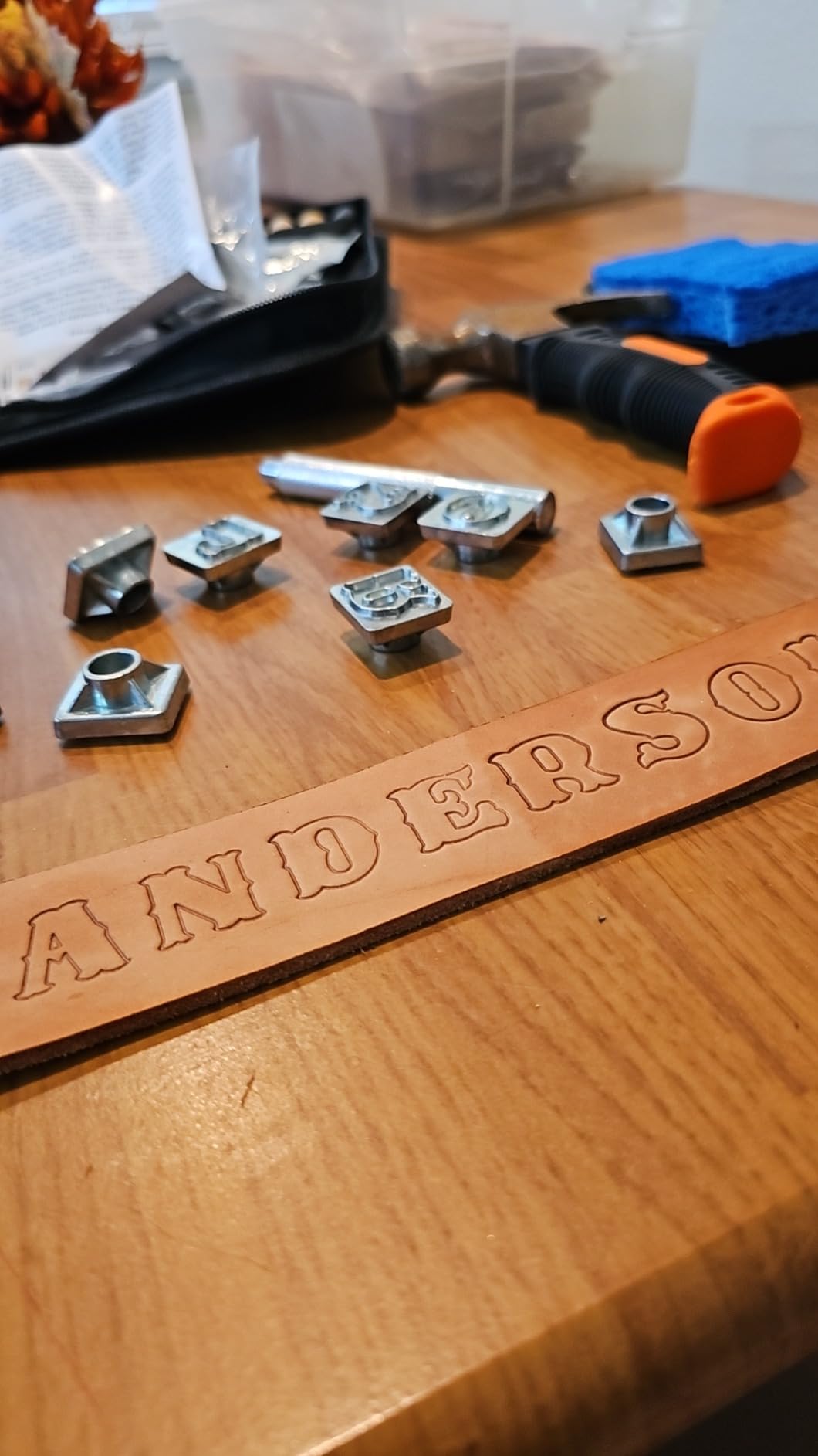 OWDEN Professional Leather Alphabet Stamp Tool Set, 3/4 Inch (19mm) customer photo 1
