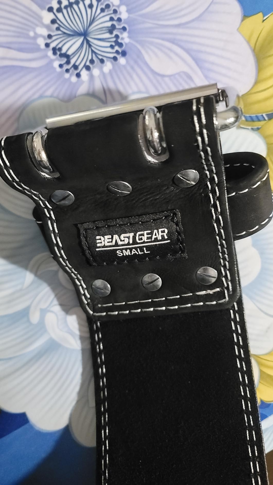 Beast Gear Weight Lifting Belt - Leather Power Lifting Belt for Men, 10mm Thick Weightlifting Belt for Deadlifts, Back Support Squats Belts for Powerlifting, Crossfit Gym Belt for Men Women customer photo 2
