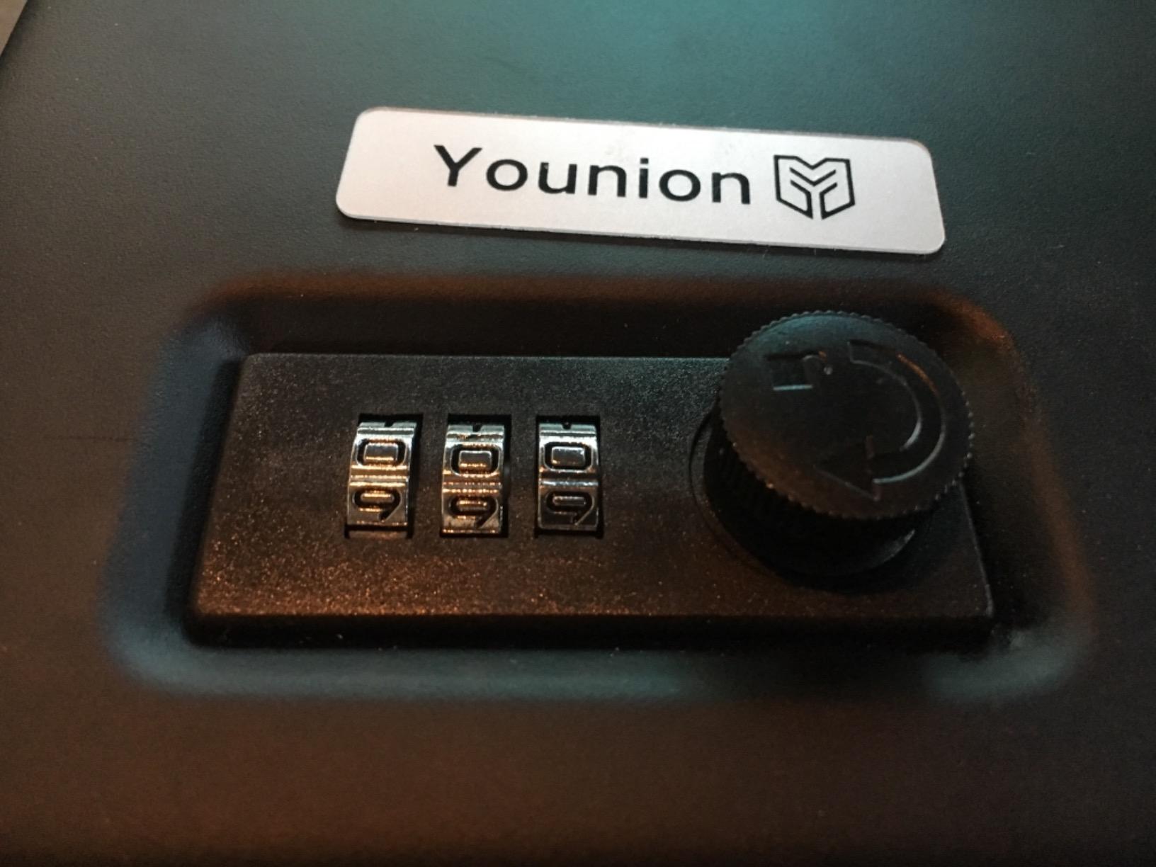 Younion Pistol Safe, Portable Travel Gun Safe, Gun Lock Box, Black customer photo 2