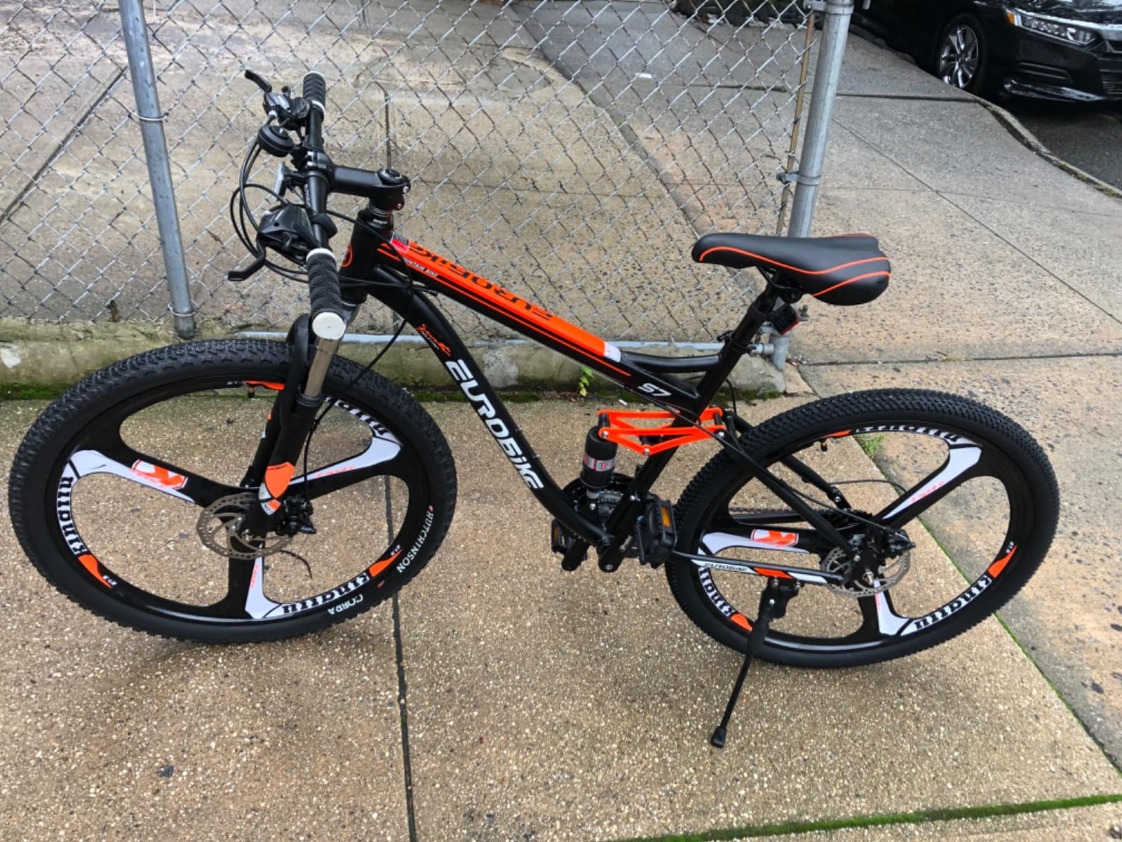 EUROBIKE Moutain Bike,21-Speed Bike,27.5-Inches Moutain Bike,Adult Bike,DualSuspension Bike (3-Spoke Wheel) customer photo 2