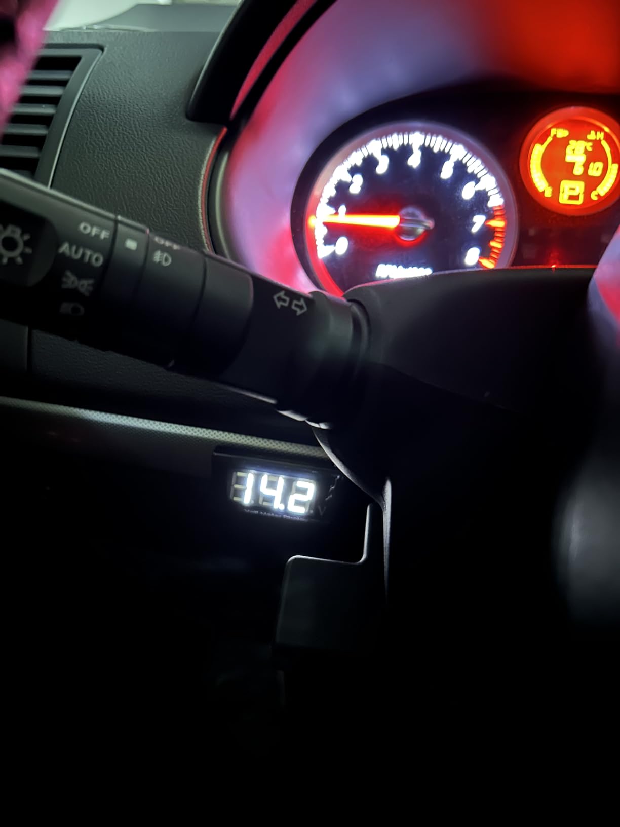 DC 12V Car Digital Voltmeter Gauge - AIMILAR LED Display Voltage Volt Meter for Car Motorcycle (Blue) customer photo 2