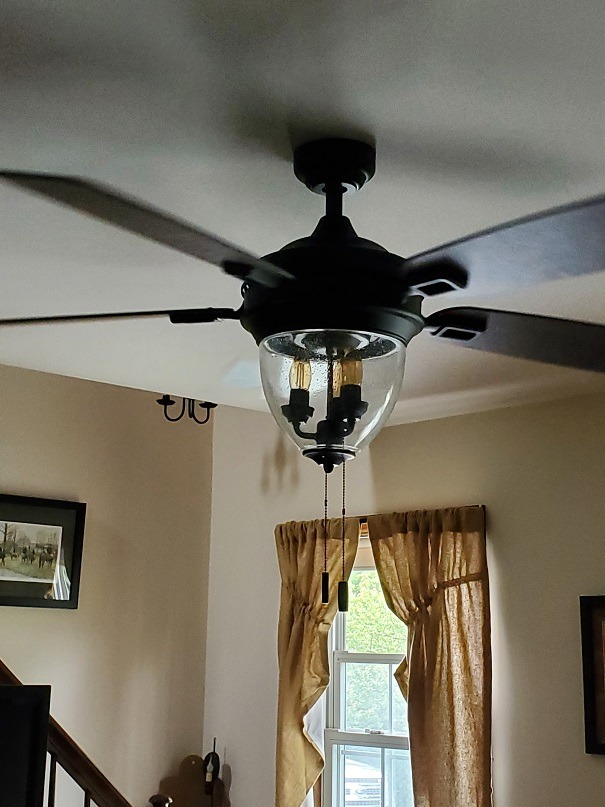 Honeywell Ceiling Fans Glencrest, 52 Inch Indoor Outdoor LED Ceiling Fan with Light, Pull Chain, Dual Mounting Options, ETL Damp Rated, Dual Finish Blades, Reversible Motor - 50615-01 (Bronze) customer photo 1