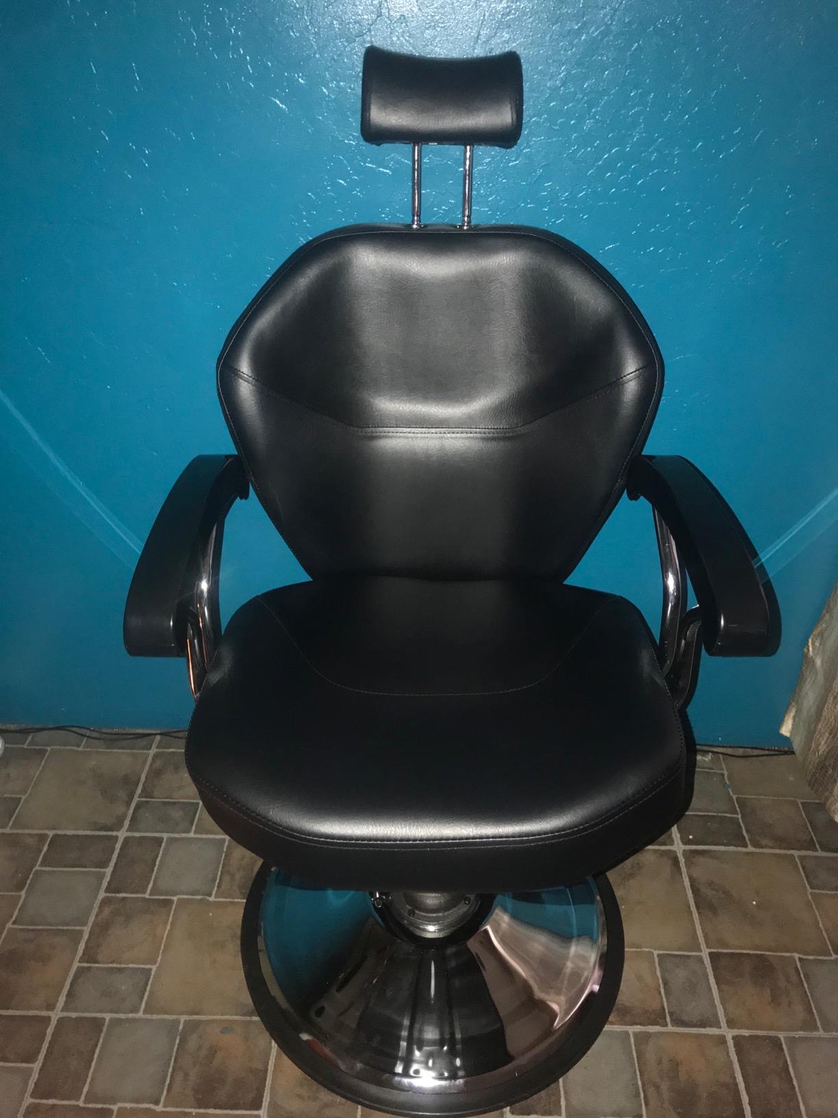 Artist hand Professional Barber Chair, Hydraulic Reclining Salon Chair | Heavy Duty Hydraulic Pump, Multi-functional, 360° Swivel, Adjustable Height, 20 Inch Wide Seat, Tattoo & Beauty Spa Equipment customer photo 1