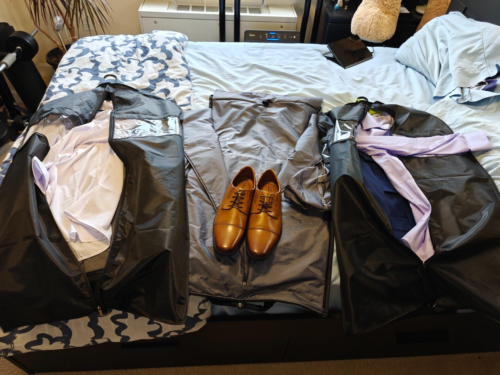 Garment Bags for Travel, 45L Carry on Convertible Garment Duffle bag customer photo 1