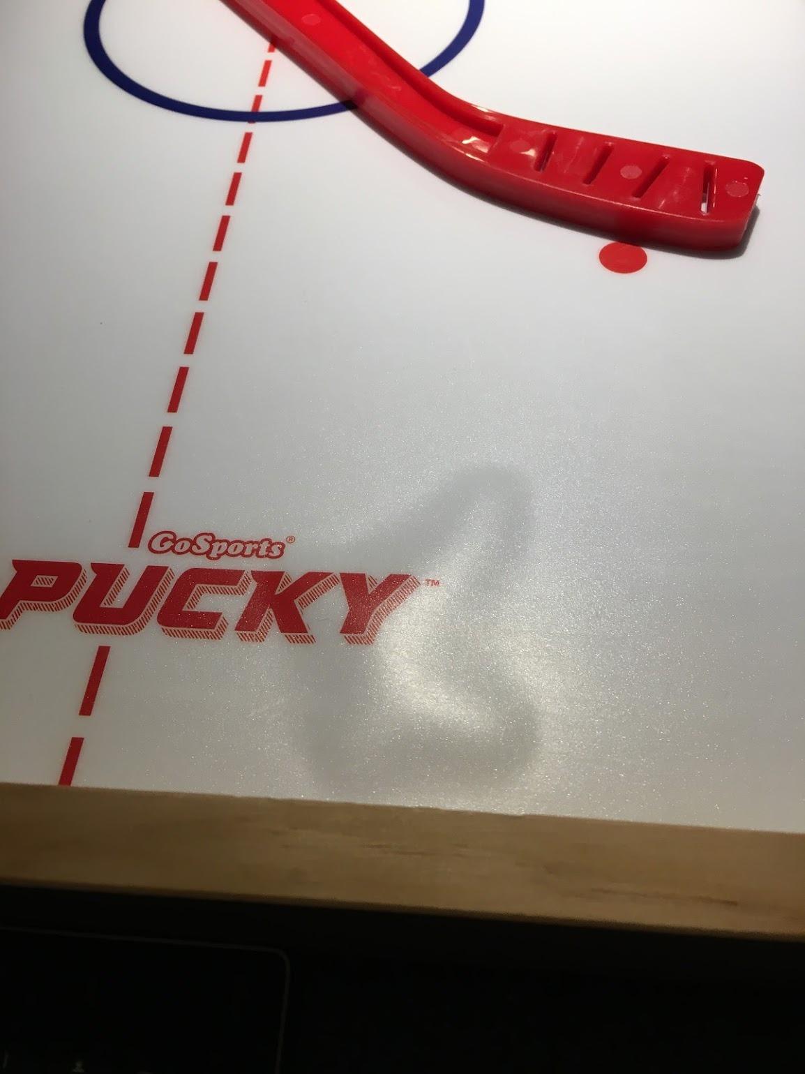 GoSports Hockey Ice Pucky Wooden Table Top Hockey Game for Kids & Adults - Includes 1 Game Board, 2 Hockey Sticks & 3 Pucks customer photo 1