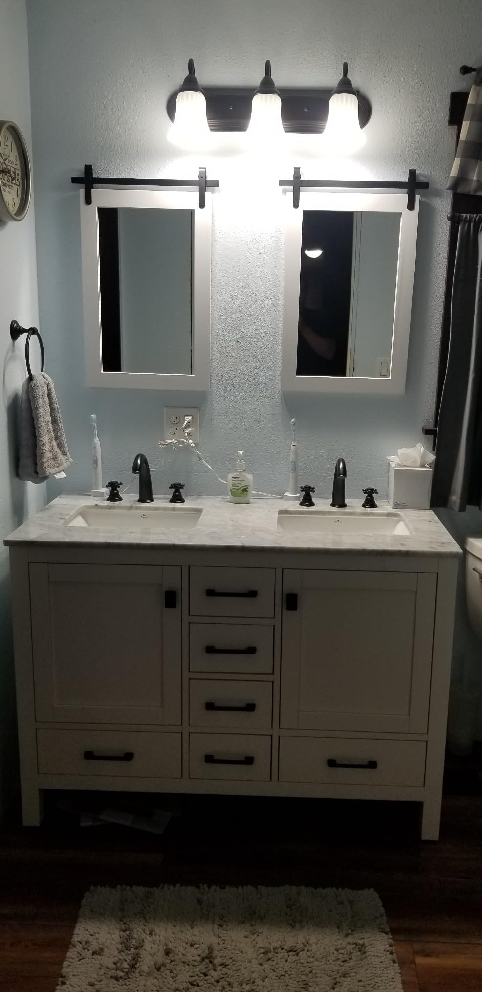Eviva Aberdeen 48 Inch Bath Vanity with Sink- Gray Bathroom Vanity with Carrara Quartz Top customer photo 2