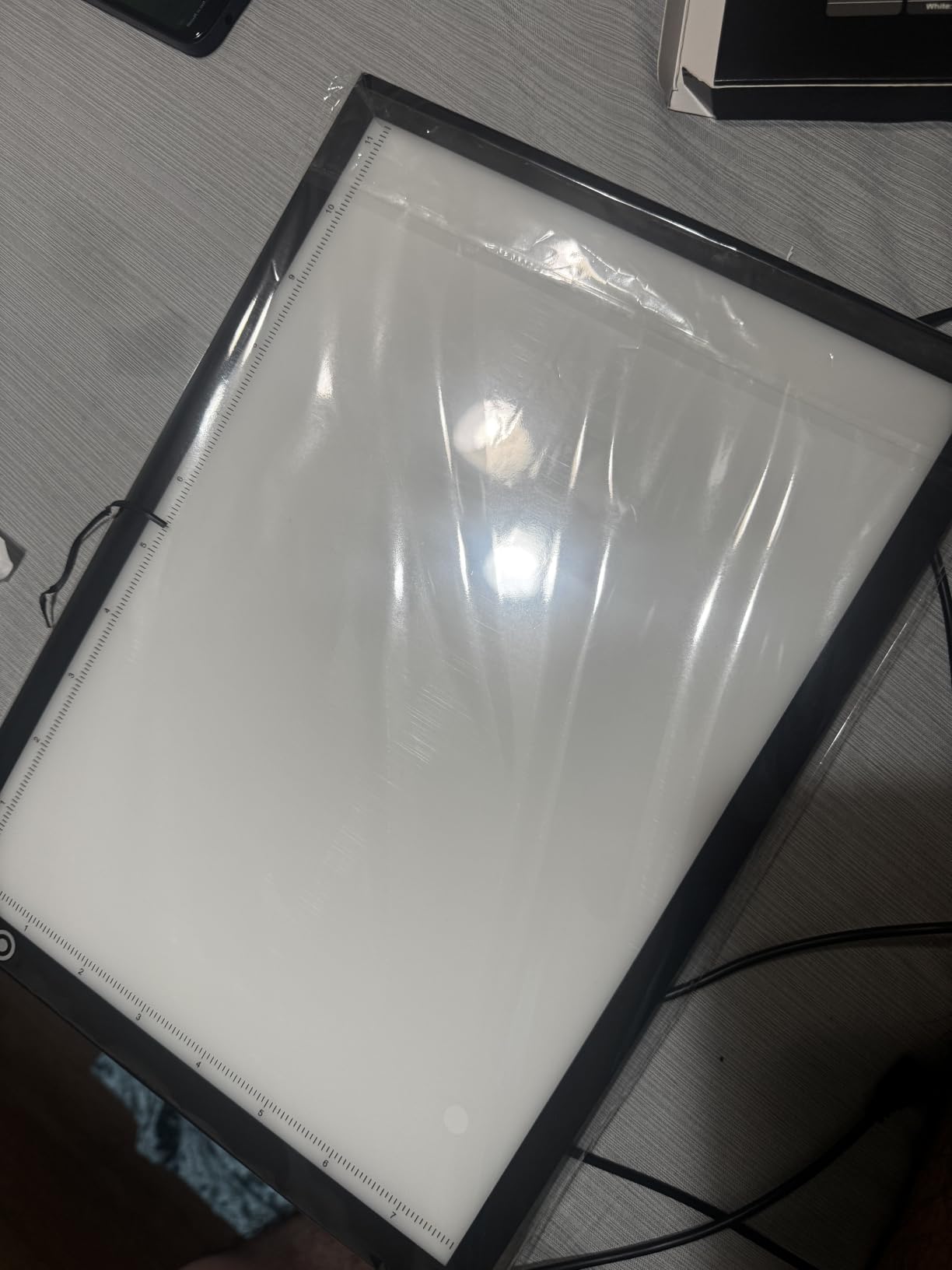 LitEnergy A4 LED Copy Board Light Tracing Box, Adjustable USB Power Artcraft LED Trace Light Pad for Tattoo Transferring, Drawing, Sketching, Animation, Stenciling, Diamond Art Painting Accessories customer photo 2