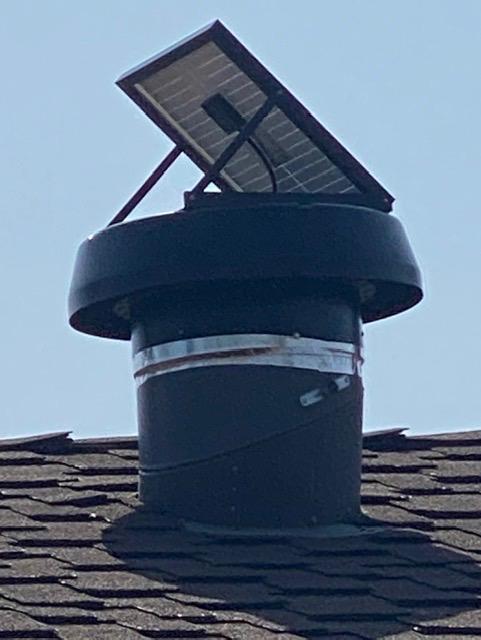 iLIVING HYBRID Ready Smart Thermostat Solar Roof Attic Exhaust Fan, 14