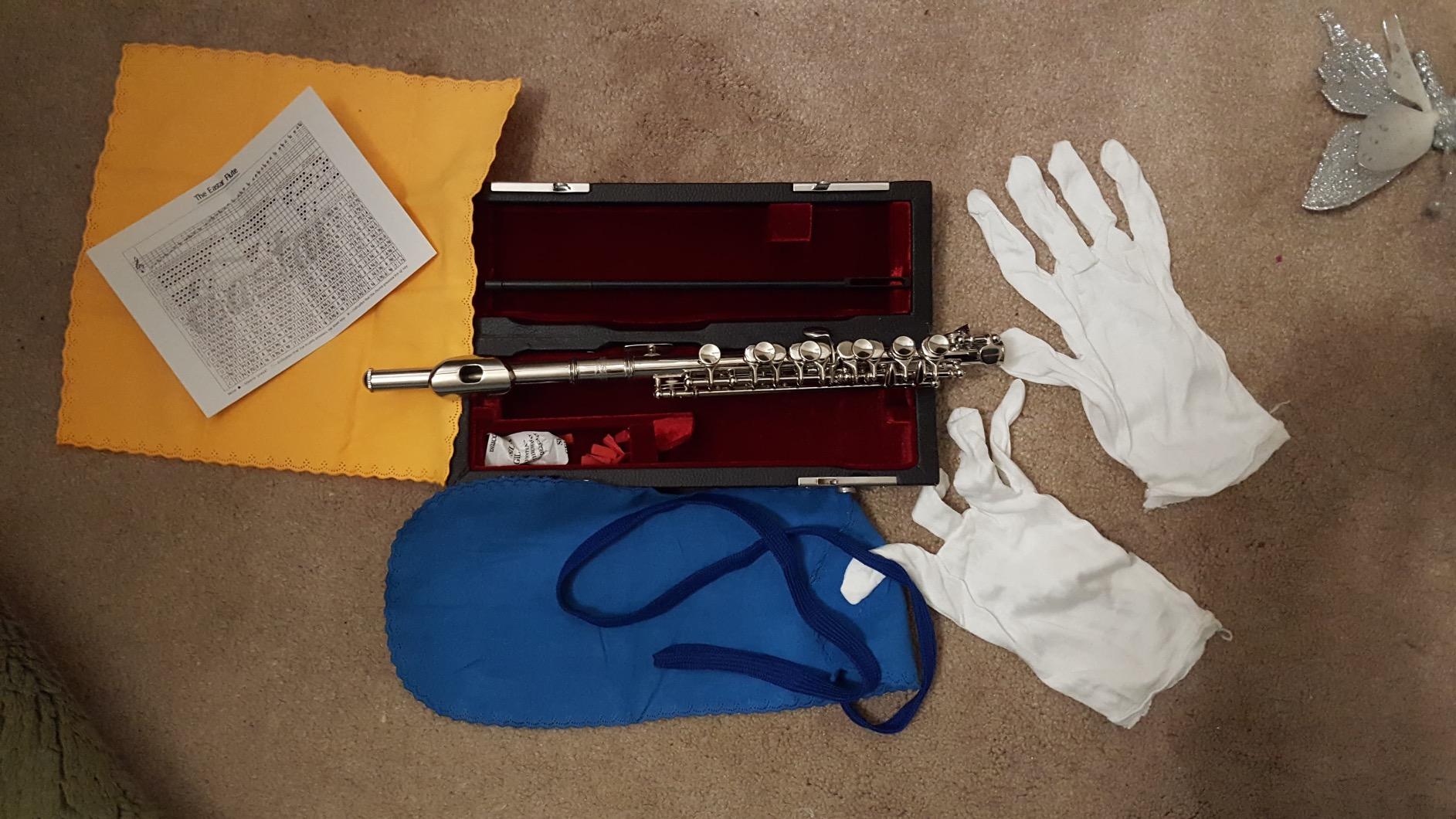Eastar Key of C Beginner Student Piccolo, Case Full Kit, Nickel, EPC-1 customer photo 1
