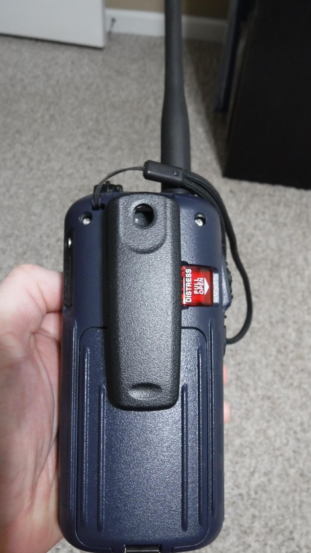 Standard Horizon HX890 Handheld VHF Navy Blue - Floating 6 Watt Class H DSC Two Way Radio customer photo 2