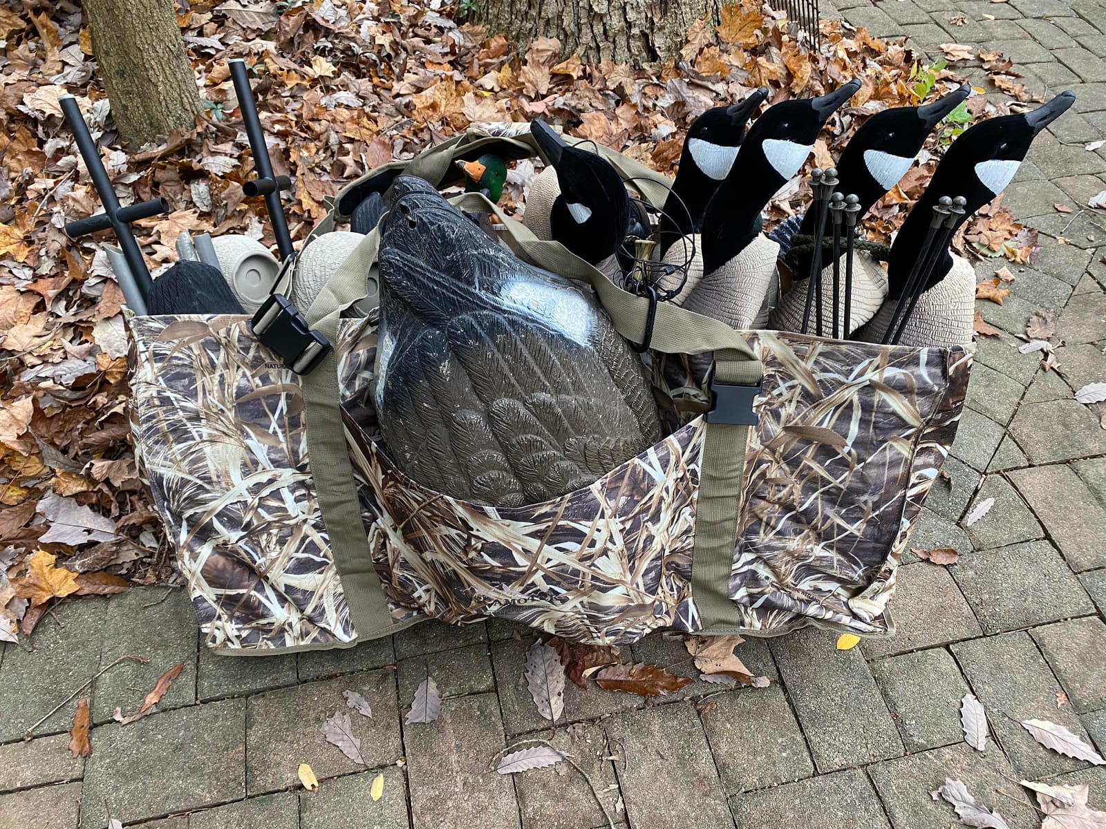 AUSCAMOTEK 12 Slot Duck Decoys Bag with Waterfowl Hunting Blind Camouflage Printing customer photo 1