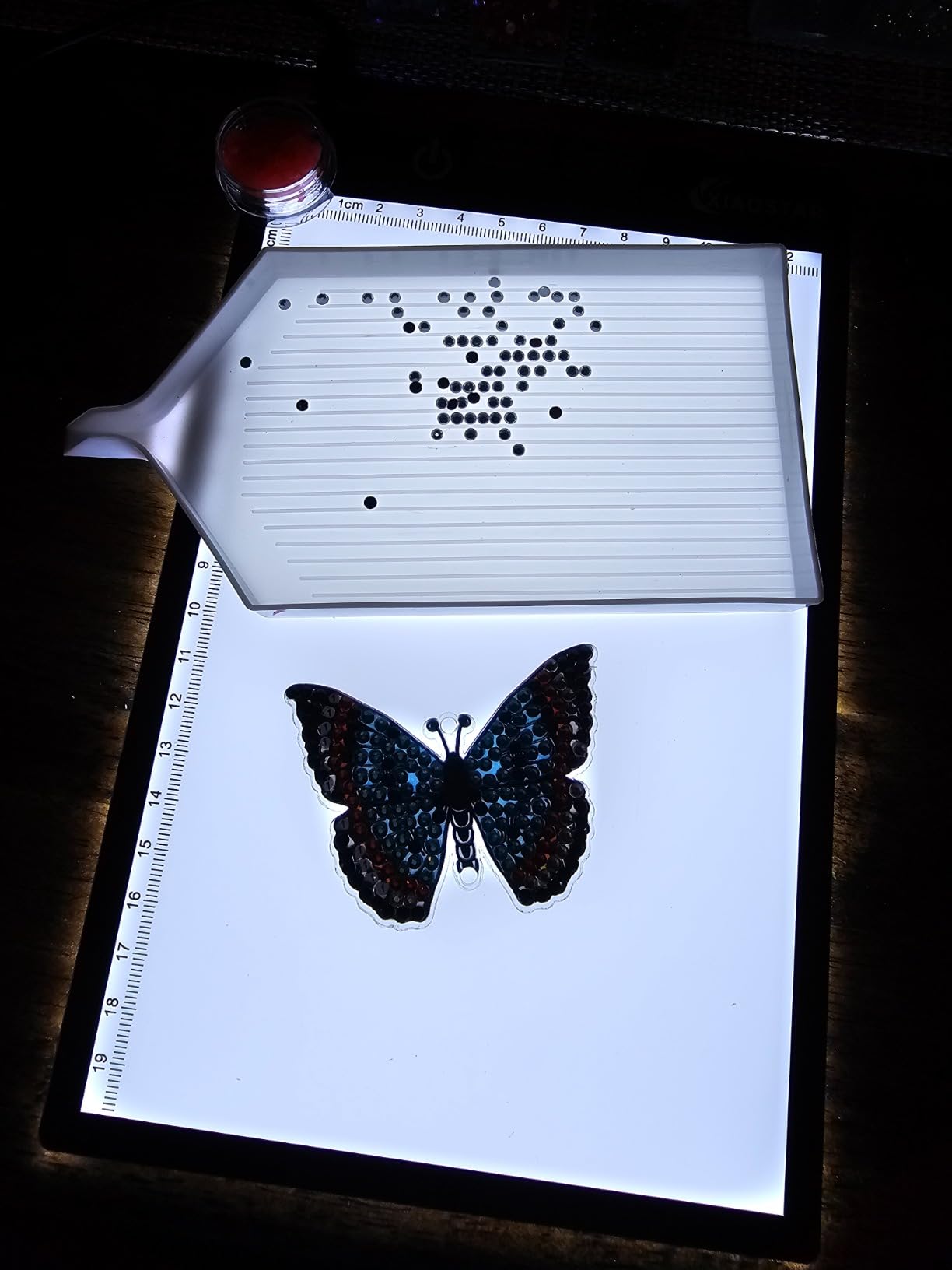 XIAOSTAR Light Box Drawing Pad, 12000 Lux LED Tracing Board A4, USB Powered (Not Rechargeable) PMMA Panel, Adjustable Brightness for Diamond Painting, Sketching, Animation, X-Ray–Includes Accessories | for Artists,Animation Drawing,Sketching,Animation,X-ray Viewing (Black) customer photo 2