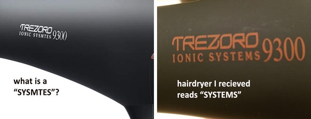 TREZORO Professional Hair Dryer with 2 Concentrator Nozzles, 2000W, Black customer photo 1