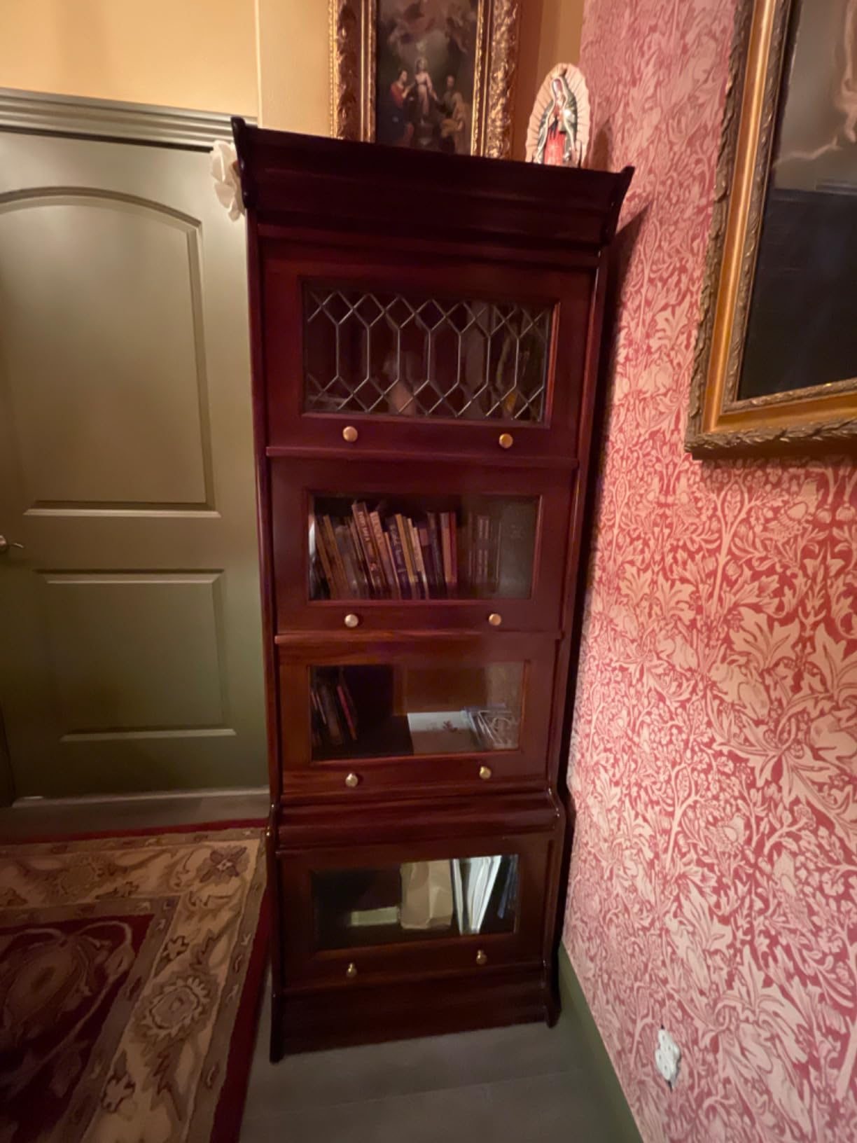 Crafters and Weavers Legacy 4 Stack Barrister Bookcase - Brown Walnut customer photo 2