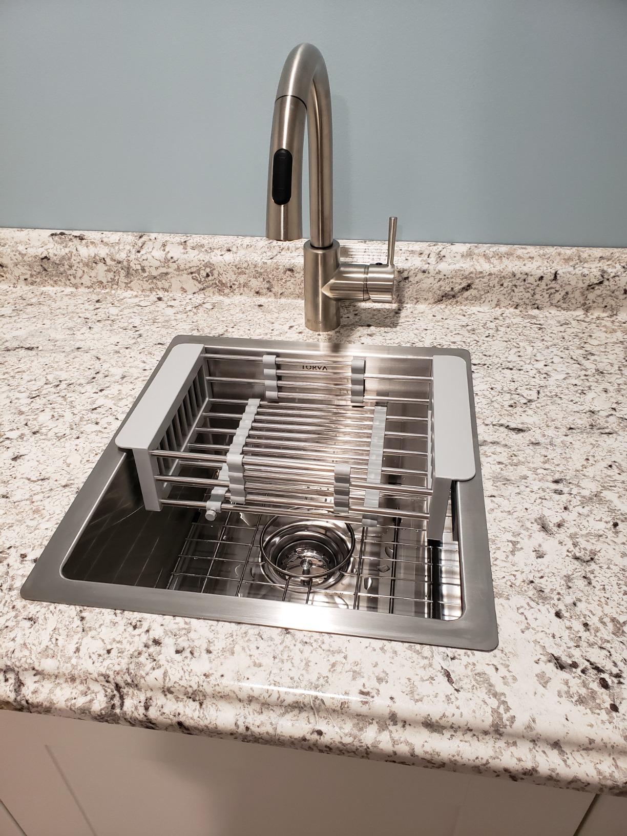 TORVA 22 x 18 Undermount Kitchen Sink, 16 Gauge 304 Stainless Steel customer photo 2