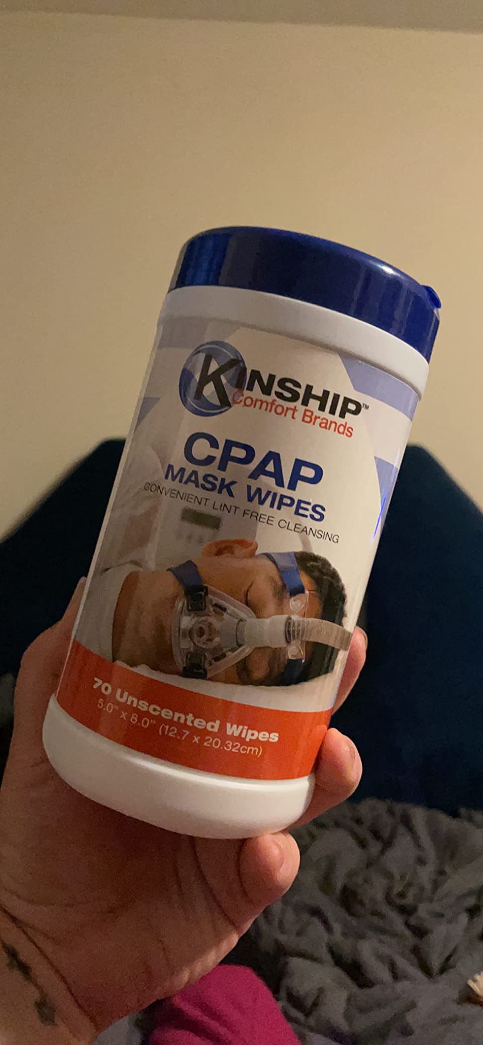 CPAP Mask Cleaning Wipes, Unscented and Lint Free Cleanser to Clean Filters, Tubes and BIPAP Machines, 150 Count Total, 2 Canisters customer photo 2