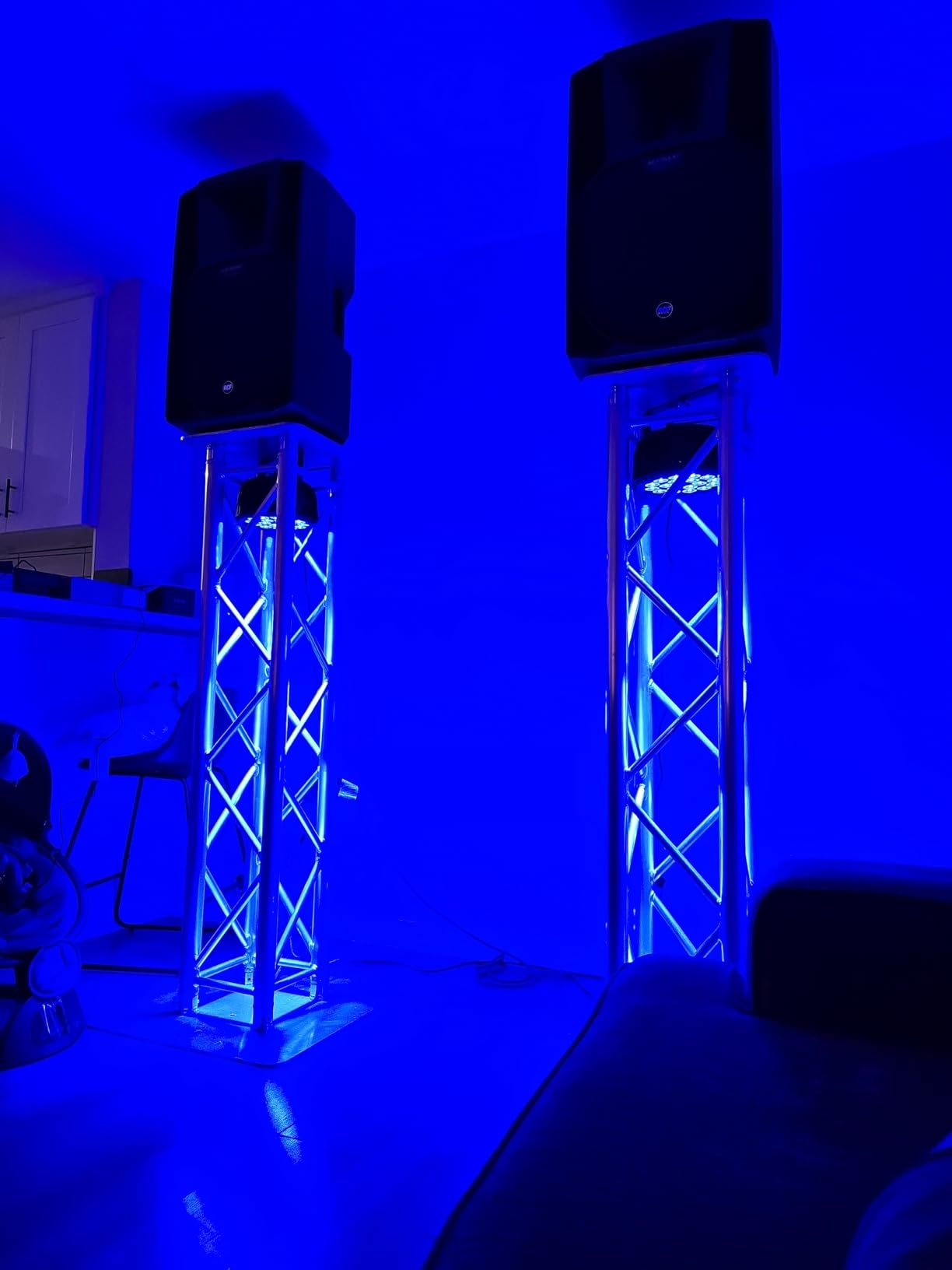 Par Lights LED Stage Lights, U`King 12Wx18 RGBW Uplight Stage Lighting Effect by DMX and Sound Activated Control Wash Light for Wedding Parties Church Club DJ Live Show customer photo 2