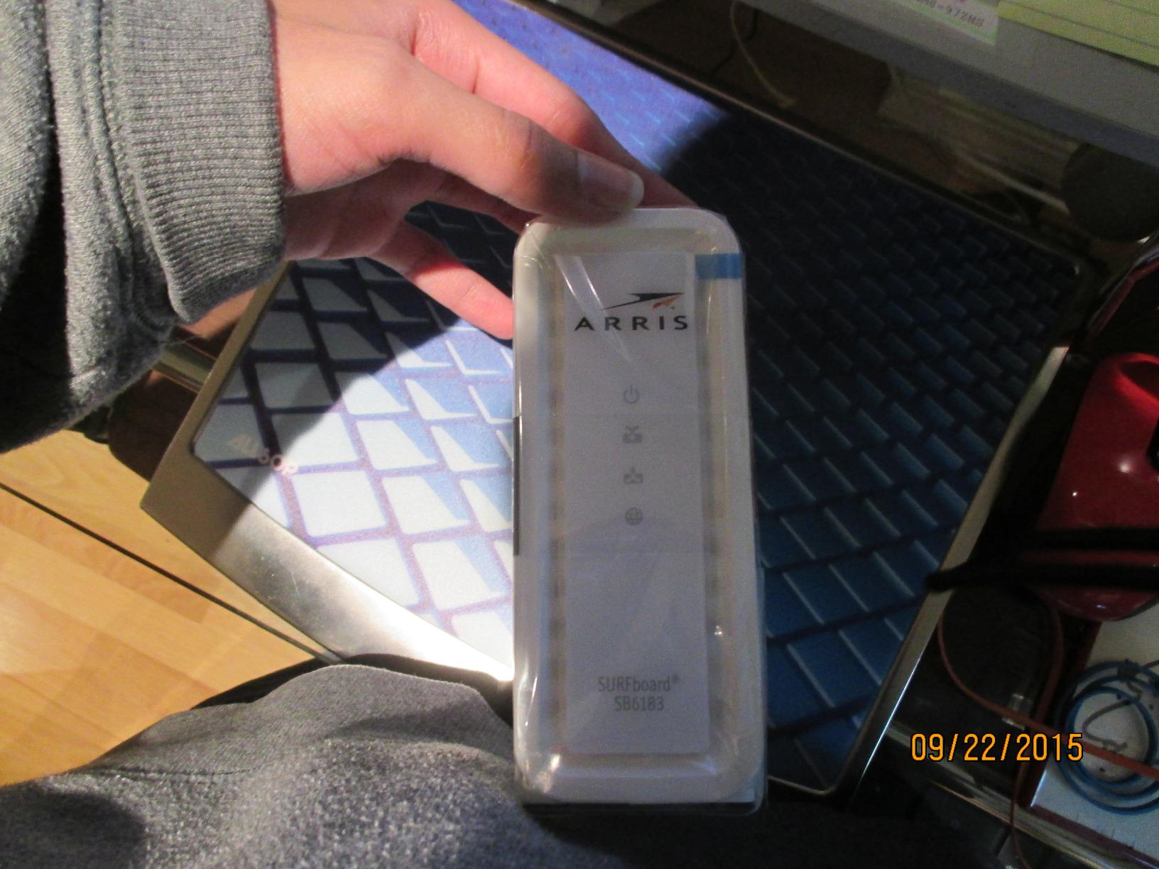 ARRIS (SB6183) -Cable Modem - Fast DOCSIS 3.0 16x4 Gigabit, [Check with your provider for compatibility], 1 Gbps Port, 400 Mbps Max Internet Speed, 2 Year Warranty customer photo 2