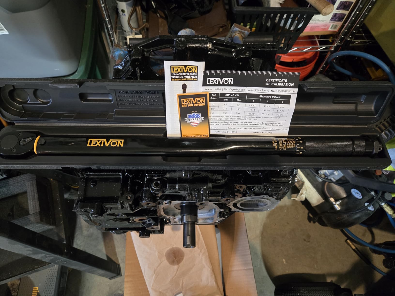LEXIVON 1/2-Inch Drive Click Torque Wrench 25-250 Ft-Lb/33.9-338.9 Nm (LX-184) customer photo 2