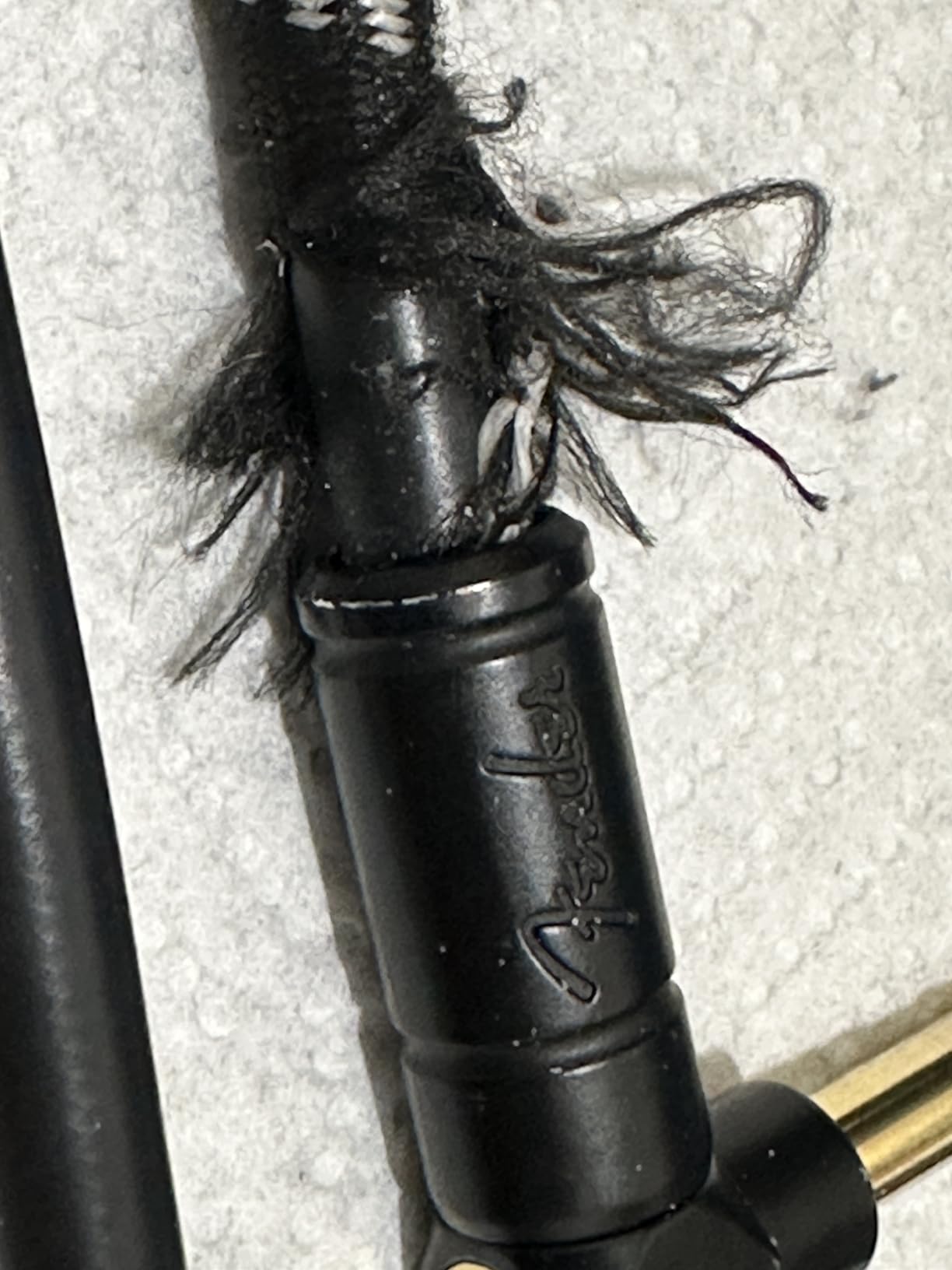 Fender Deluxe Series Instrument Cable 10 Feet Straight-Angle, Tweed customer photo 1
