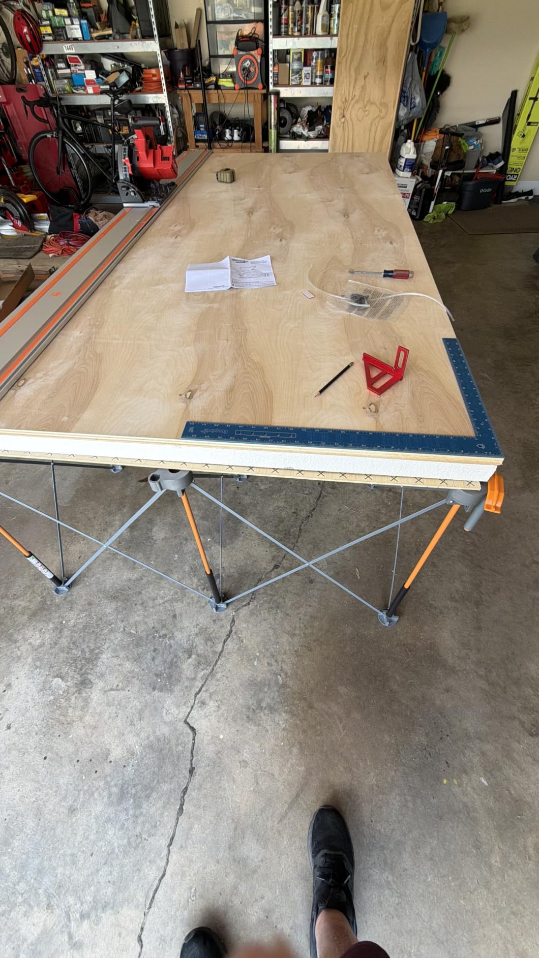 BORA Centipede Folding Work Table 4x8 ft Portable Workbench for Garage customer photo 1