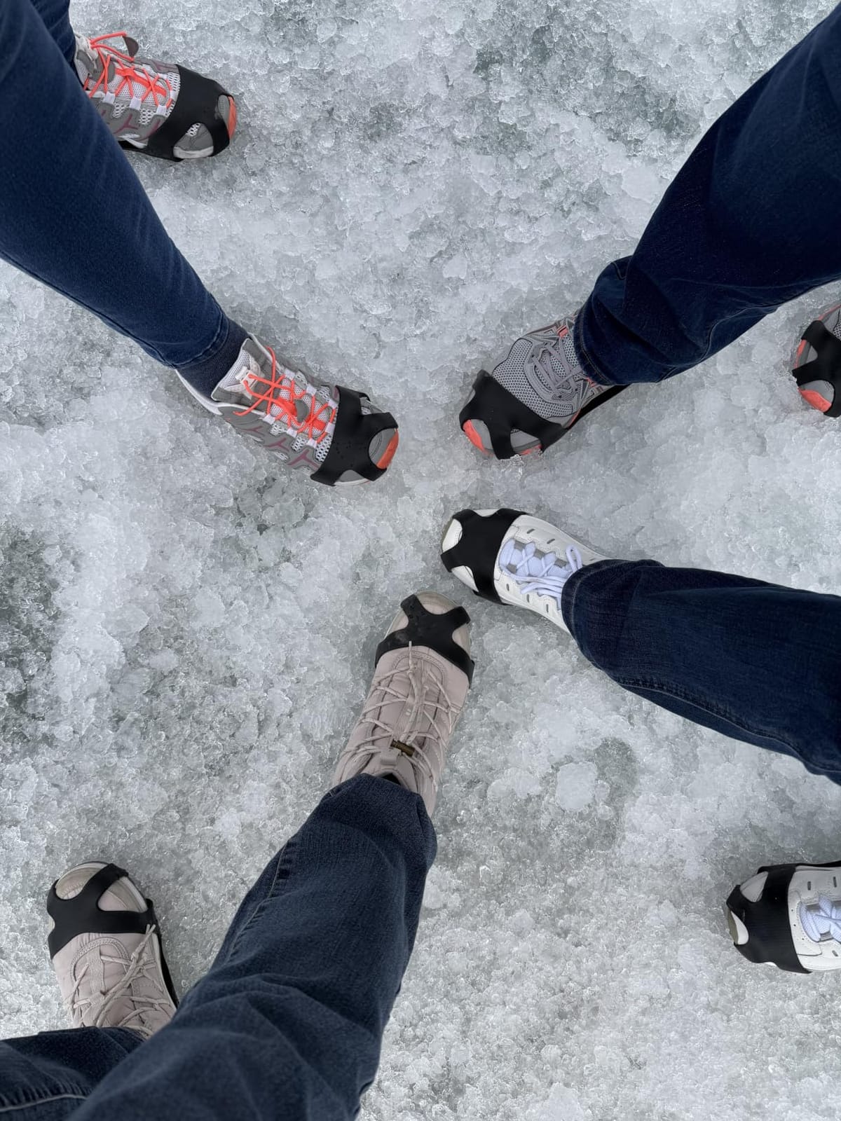 Aliglow Ice Cleats Crampons for Shoes and Boots – Snow Steel Traction Grips customer photo 1
