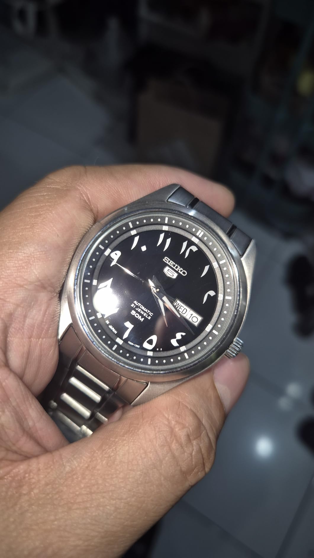 SEIKO 5 Automatic Black Eastern Arabic Dial Men's Watch SNKP21J1 customer photo 2