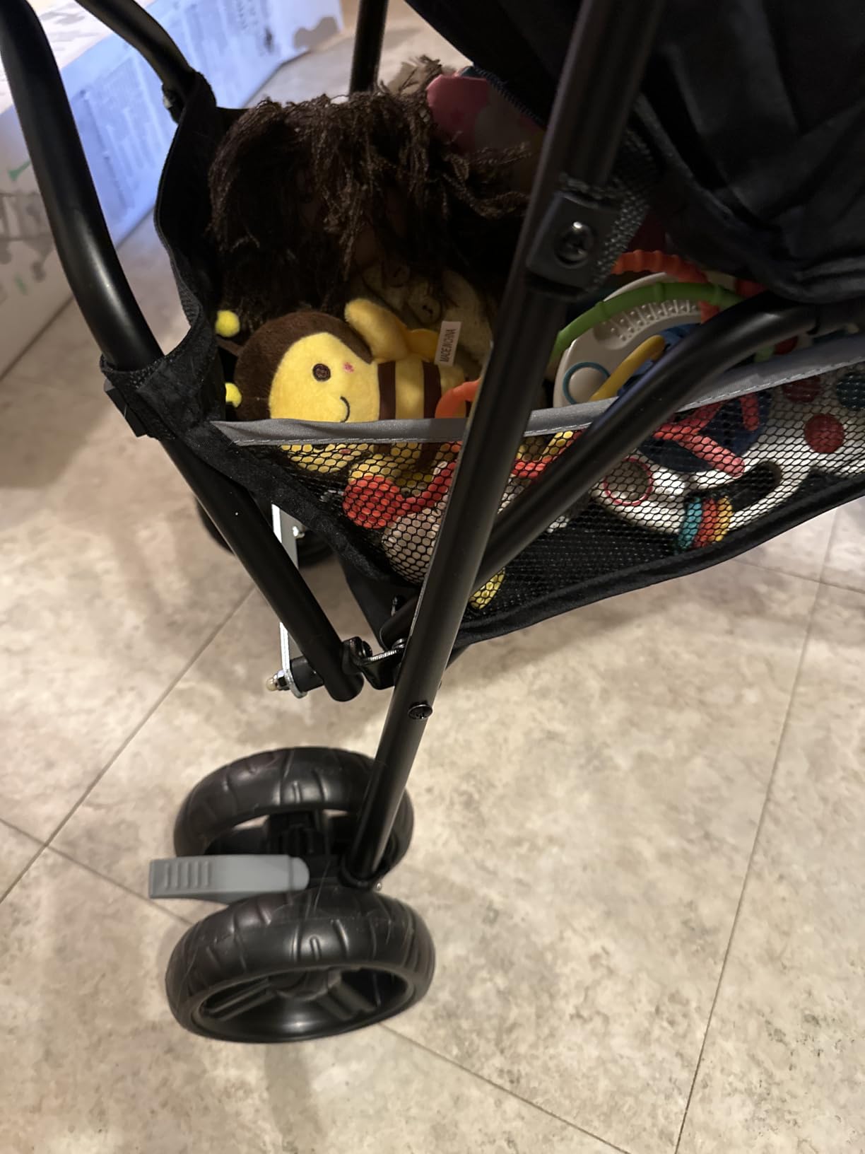 Ingenuity 3D Mini Convenience Stroller – Lightweight Stroller with Compact Fold, Multi-Position Recline, Canopy with Pop Out Sun Visor and More – Umbrella Stroller for Travel and More, Gray customer photo 1