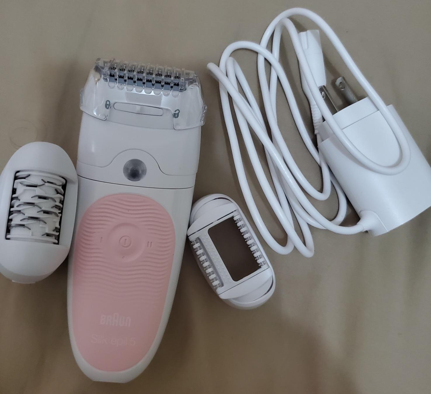 Braun SE5-895 Epilator, Hair Removal Device, Epilator for Women, Includes Shaver and Facial Cleansing Exfoliator Brush Attachments, Waterproof, Cordless and Rechargeable customer photo 1