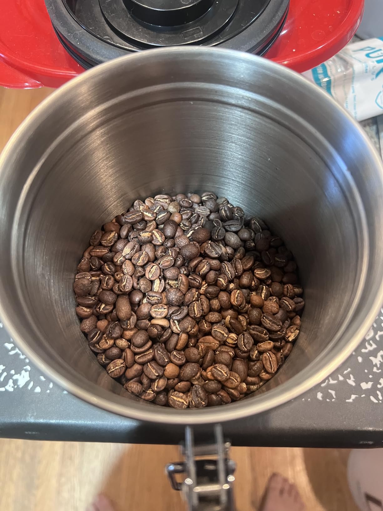 JIAWANSHUN Electric Coffee Bean Roaster Machine for Home Use, 1.1lb Capacity | with Timer & 0-240℃ Temperature Adjustment, Small Batch Coffee Roaster, 110-120V customer photo 1