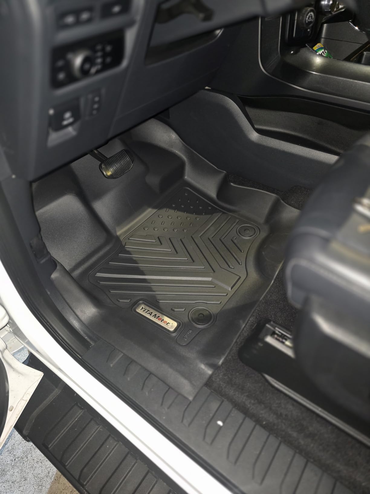 YITAMOTOR Floor Mats Fit for Ford F-150 2015-2026 & F150 Lightning 2022-2026 SuperCrew (Rear w/o U-Seat Flat Storage),TPE All Weather Truck mats, 1st & 2nd Row customer photo 2