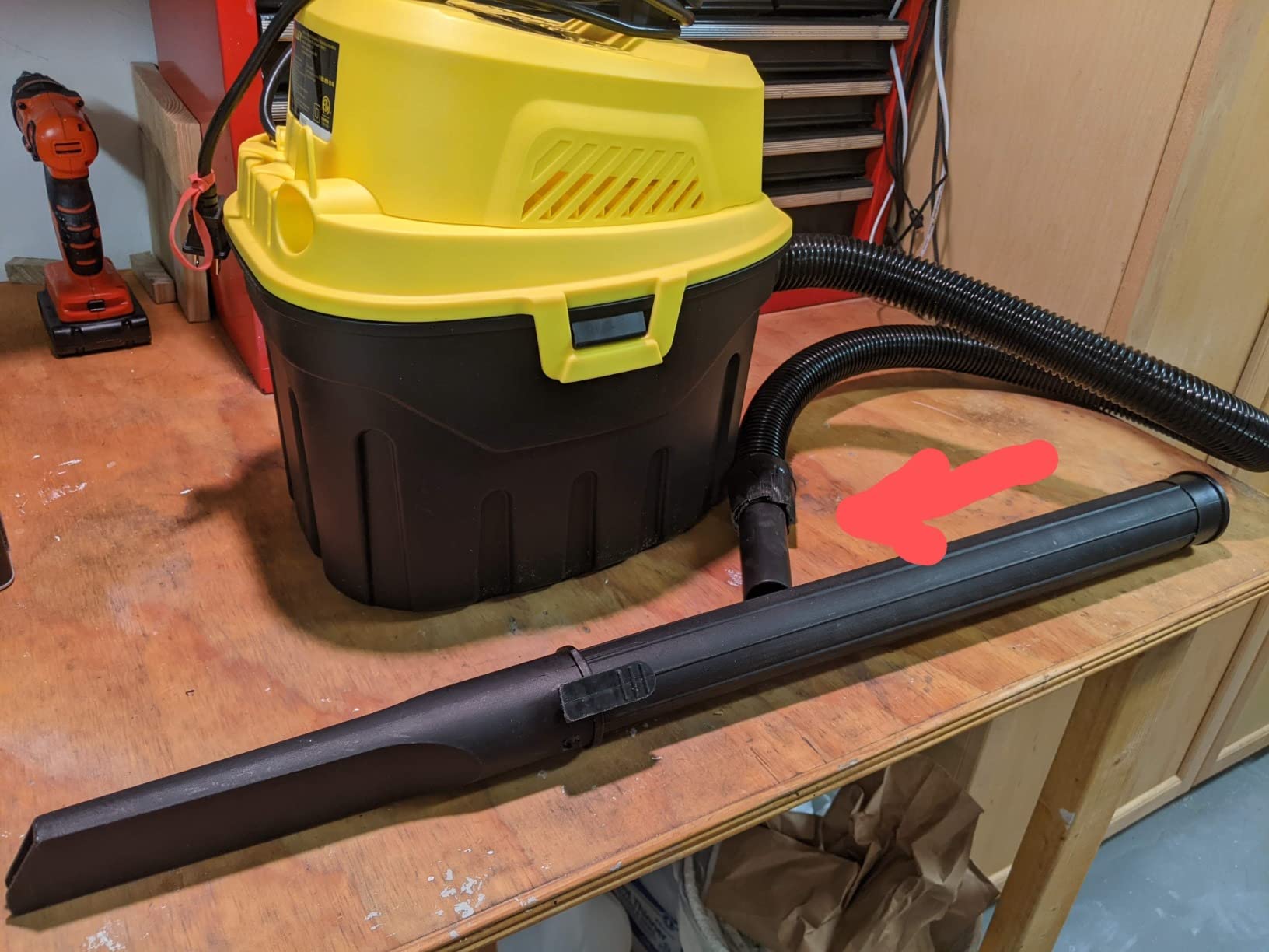 STANLEY 3 Gallon Wet Dry Vacuum, 3 Peak HP Poly 2 in 1 Shop Vac with Powerful Suction, Portable Shop Vacuum Car Vacuum W/ 3 Horsepower Motor for Auto Detailing, Tight Space Garage,Van,Vehicle customer photo 2