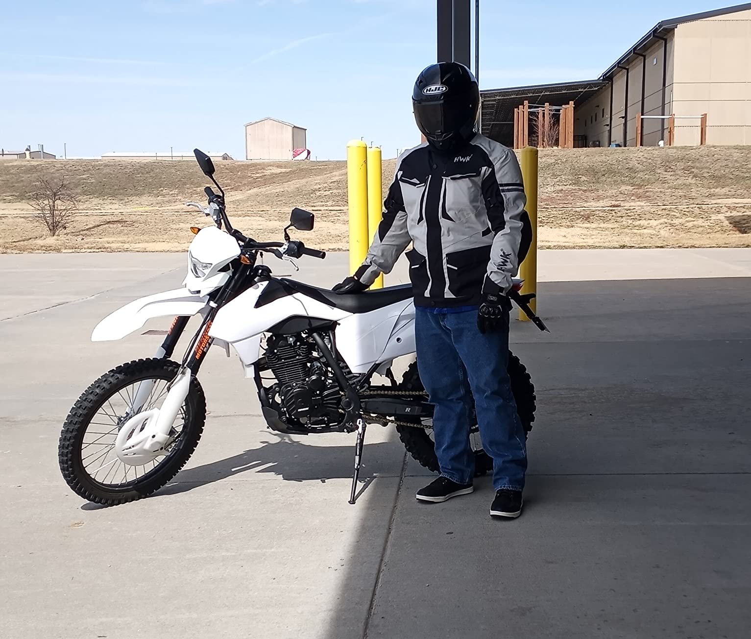 HWK Men's Motorcycle Jacket - Black, XL | Cordura, CE Armor customer photo 1