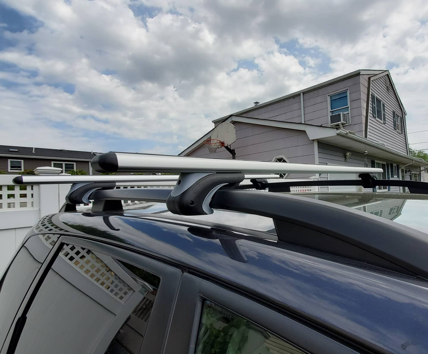 Aero Aluminum Universal 56'' Roof Rack Cross Bars, Existing Raised Side Rail with Gap -200 lbs Load Capacity customer photo 2