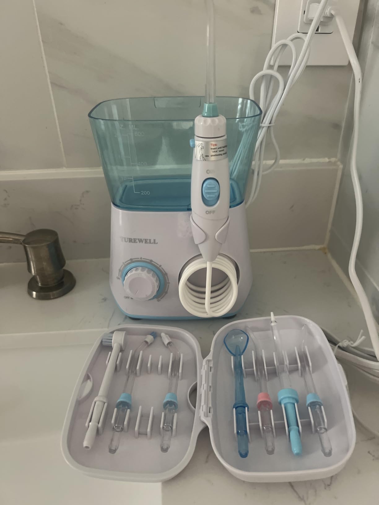 TUREWELL Water Dental Flossing Oral Irrigator for Teeth/Braces customer photo 2