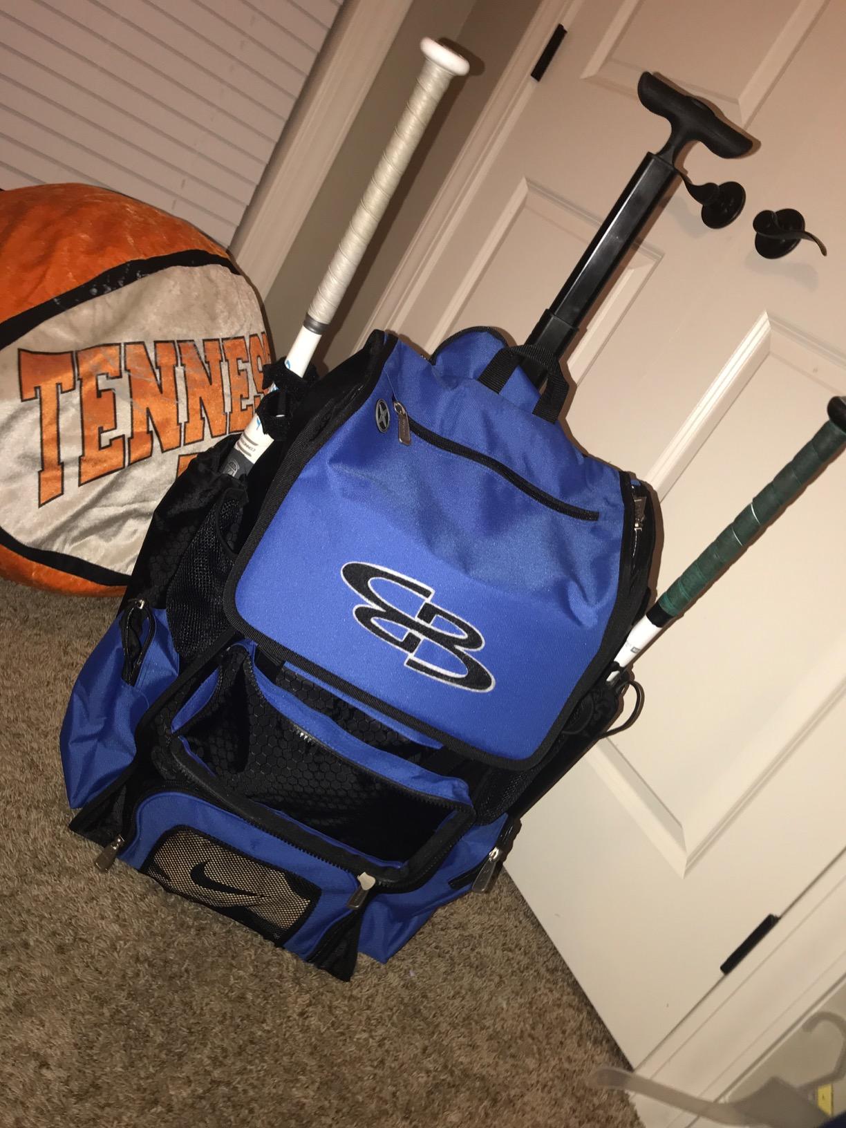 Boombah Rolling Superpack Baseball/Softball Gear Bag - Multiple Colors - Telescopic Handle and Holds 4 Bats - Wheeled Version customer photo 1