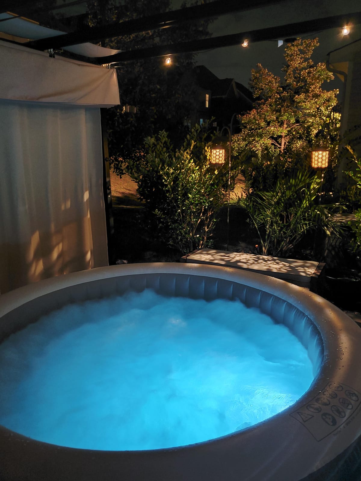 INTEX 28427E PureSpa Bubble Massage, Inflatable Spa Set, Tan, 6-Person customer photo 1