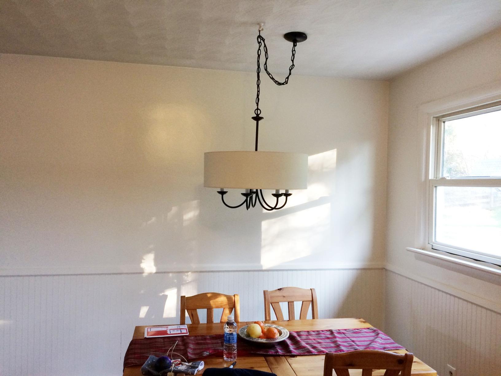 Progress Lighting Drum Shade 5-Light Chandelier, Matte Black customer photo 1
