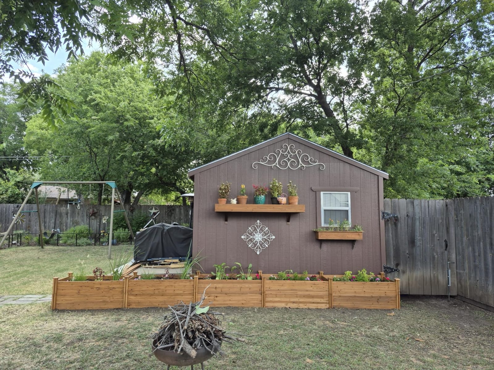 Yaheetech Raised Garden Bed Wooden Planter Box for Vegetables/Flowers, Wood customer photo 1