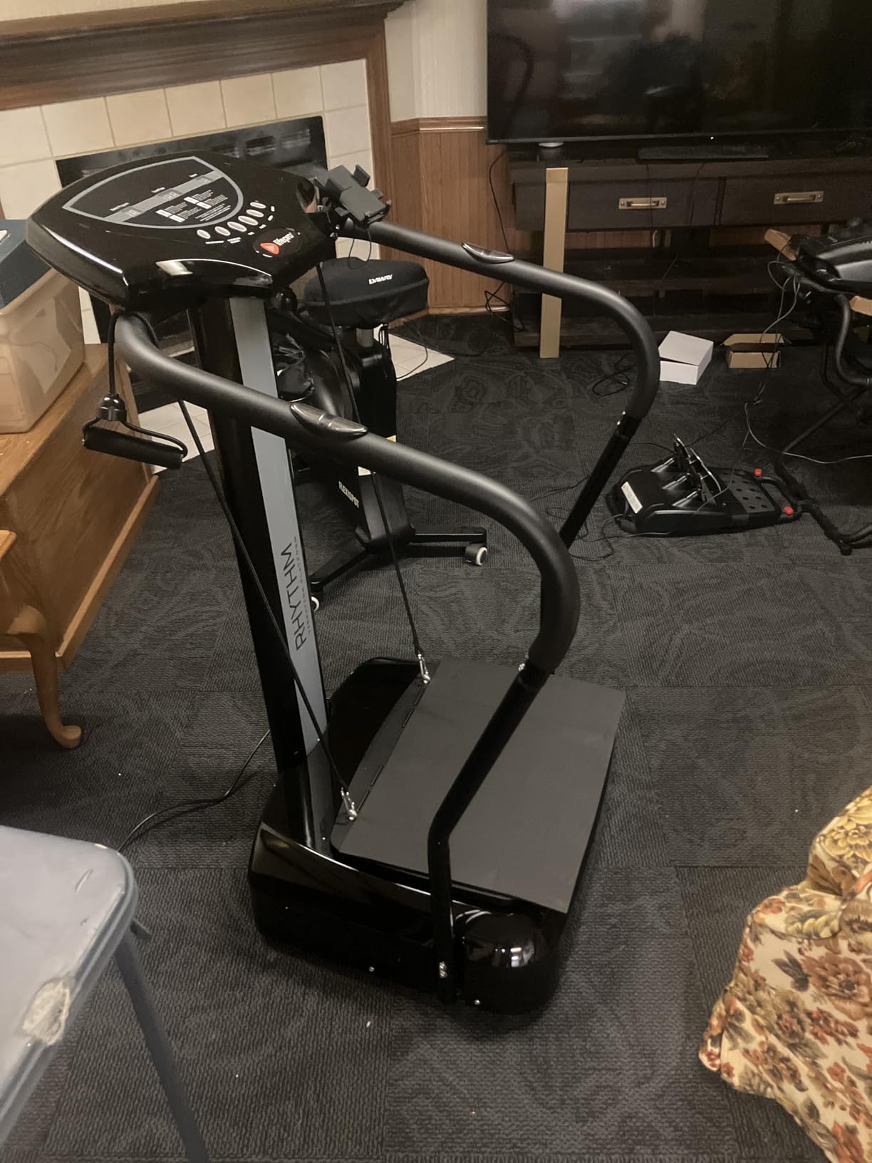Lifepro Rhythm Vibration Plate Exercise Machine with 99 Speed Levels | Heart Rate Monitor, Resistance Bands, Cup Holder, Phone Holder - Vibration Plate for Lymphatic Drainage & Full Body Workout customer photo 2