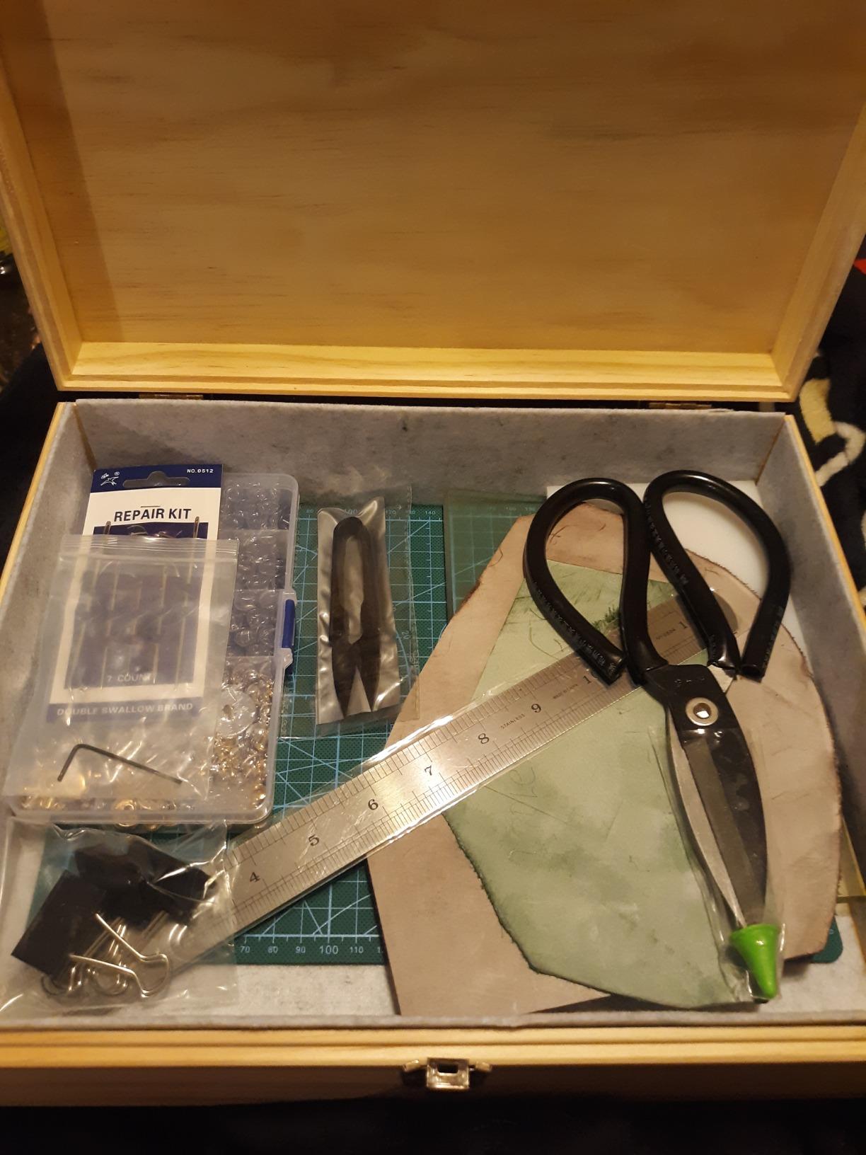 447 Pcs Leather Tooling Kit, Leather Working Kit, Leatherworking Tool customer photo 1