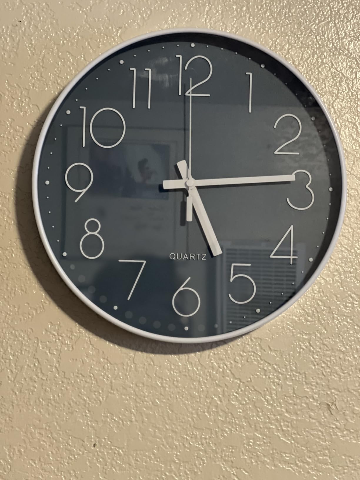 jomparis Wall Clock 12 Inch Non-Ticking Silent Battery Operated Round Wall Clock Modern Elegant Simple Style Clock for Home Office Kitchen Bedroom Living Room customer photo 1