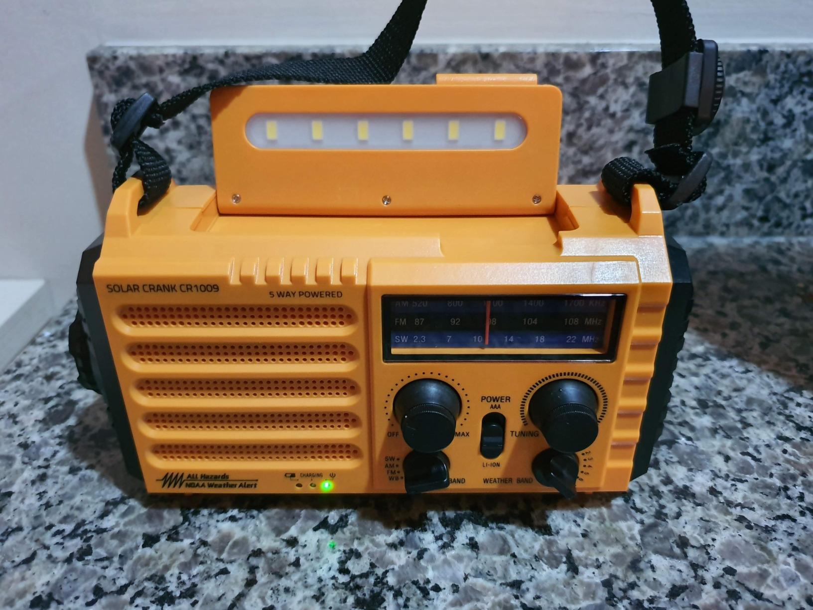 NOAA Weather Radio, Hand Crank Emergency Radio Solar Battery Operated AM FM customer photo 2
