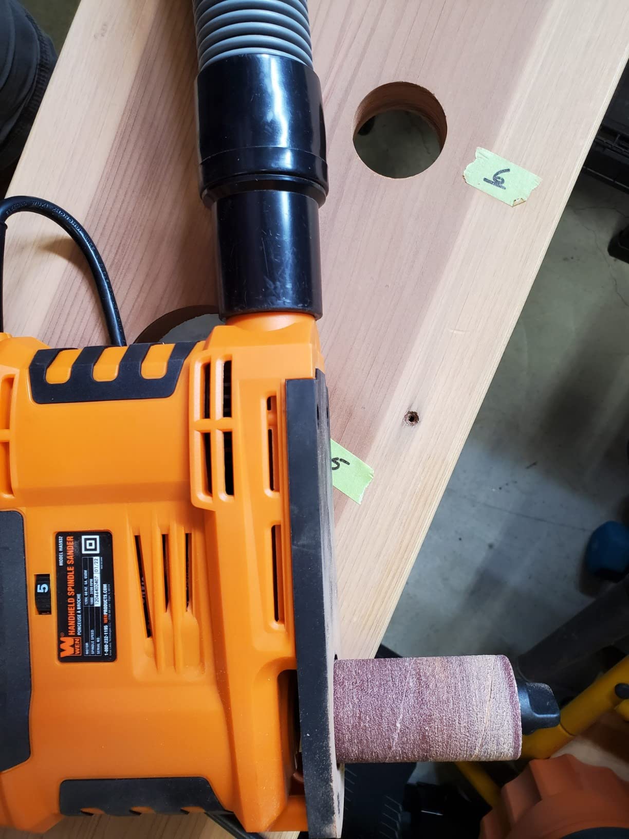 WEN HA5932 5-Amp Variable Speed Portable Oscillating Spindle Sander customer photo 2
