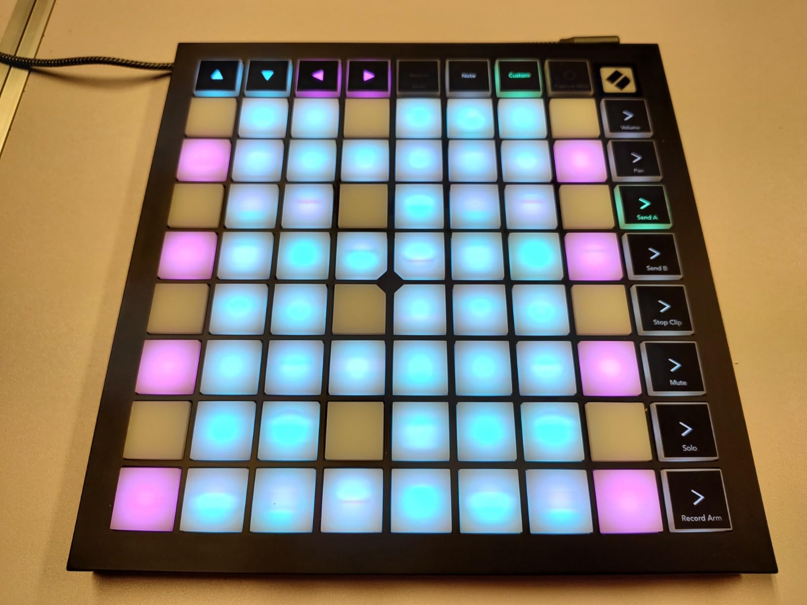Novation Launchpad X MIDI USB Grid Controller | USB, 64 RGB Velocity-Sensitive Pads, Mixer Controls, Note and Scale Modes, 4 Custom Modes, Ableton Live Lite customer photo 1