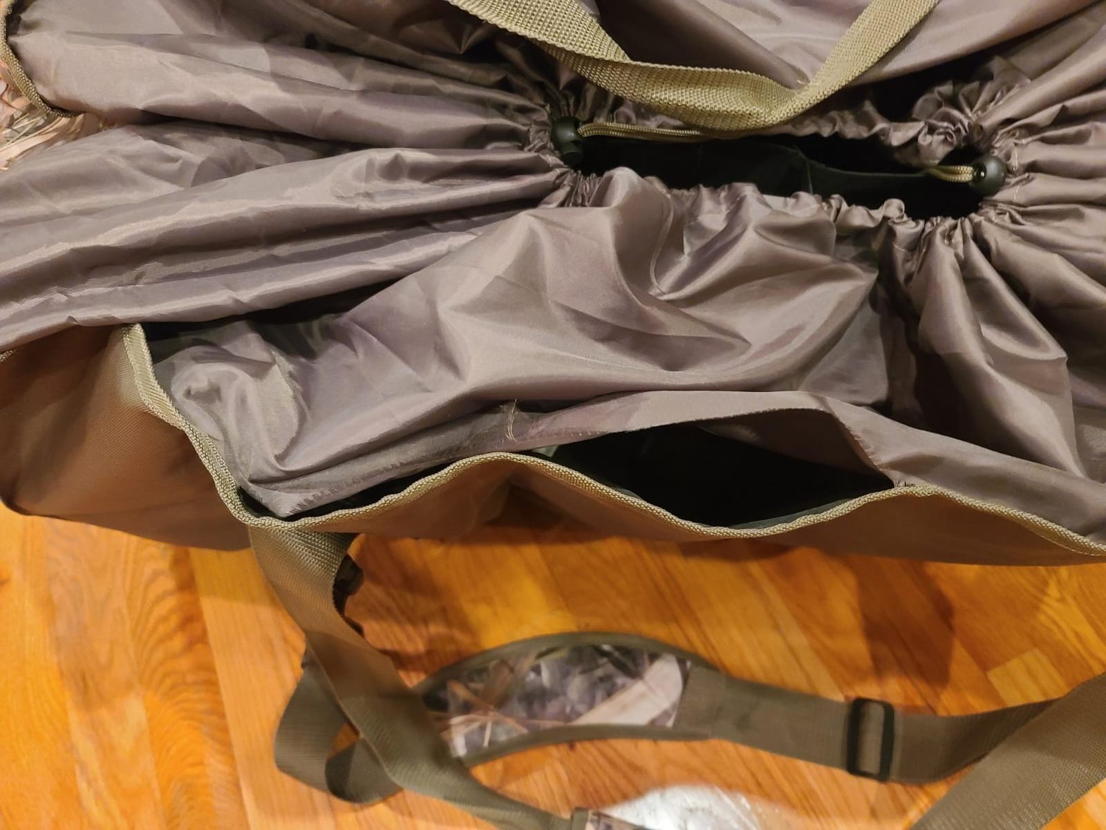 MYDAYS 12 Slot Duck Decoy Bag, Mid-Size Goose Decoy Bag, Hunting Gear, Duck Hunting Bag with Waterfowl Hunting Blind Camouflage Printing customer photo 1