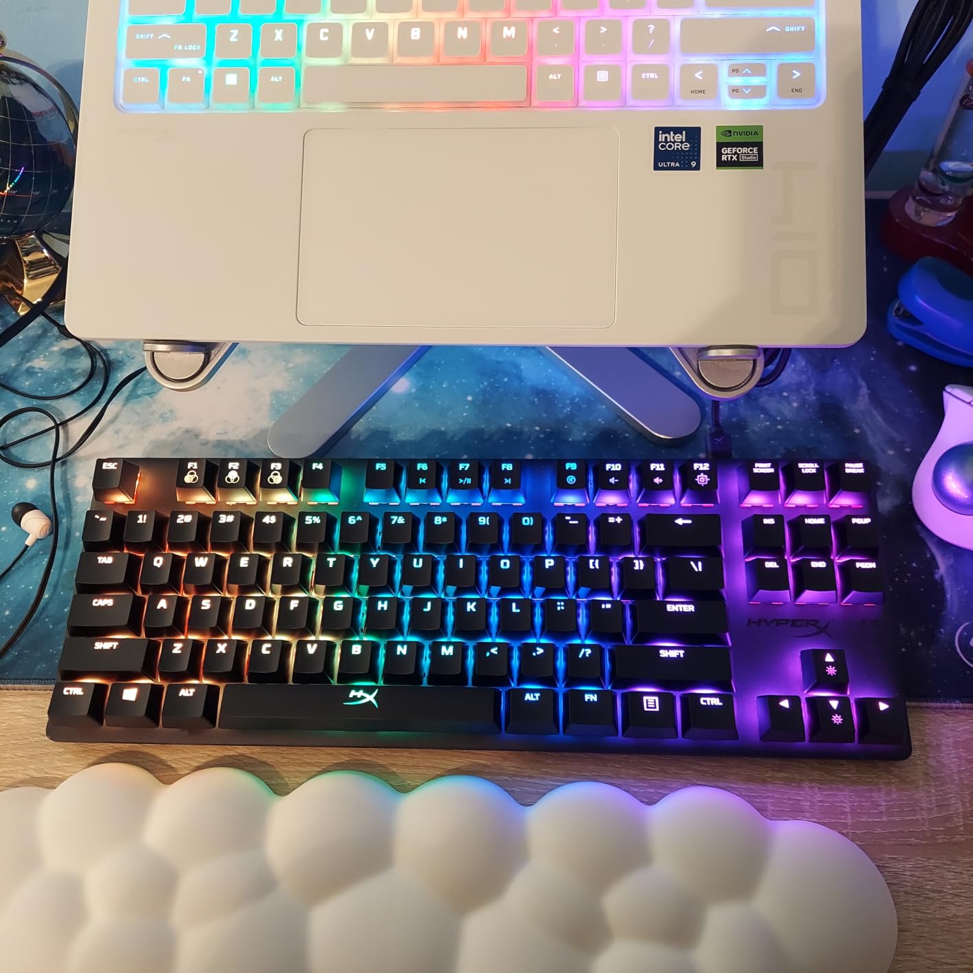 HyperX Alloy Origins Core - Tenkeyless Mechanical Gaming Keyboard, Software Controlled Light & Macro Customization, Compact Form Factor, RGB LED Backlit, Linear HyperX Red Switch,Black customer photo 1