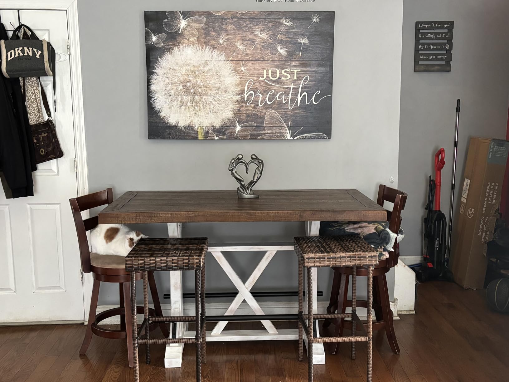 Signature Design by Ashley Valebeck 1-Piece Dining Table, Farmhouse Trestle customer photo 1