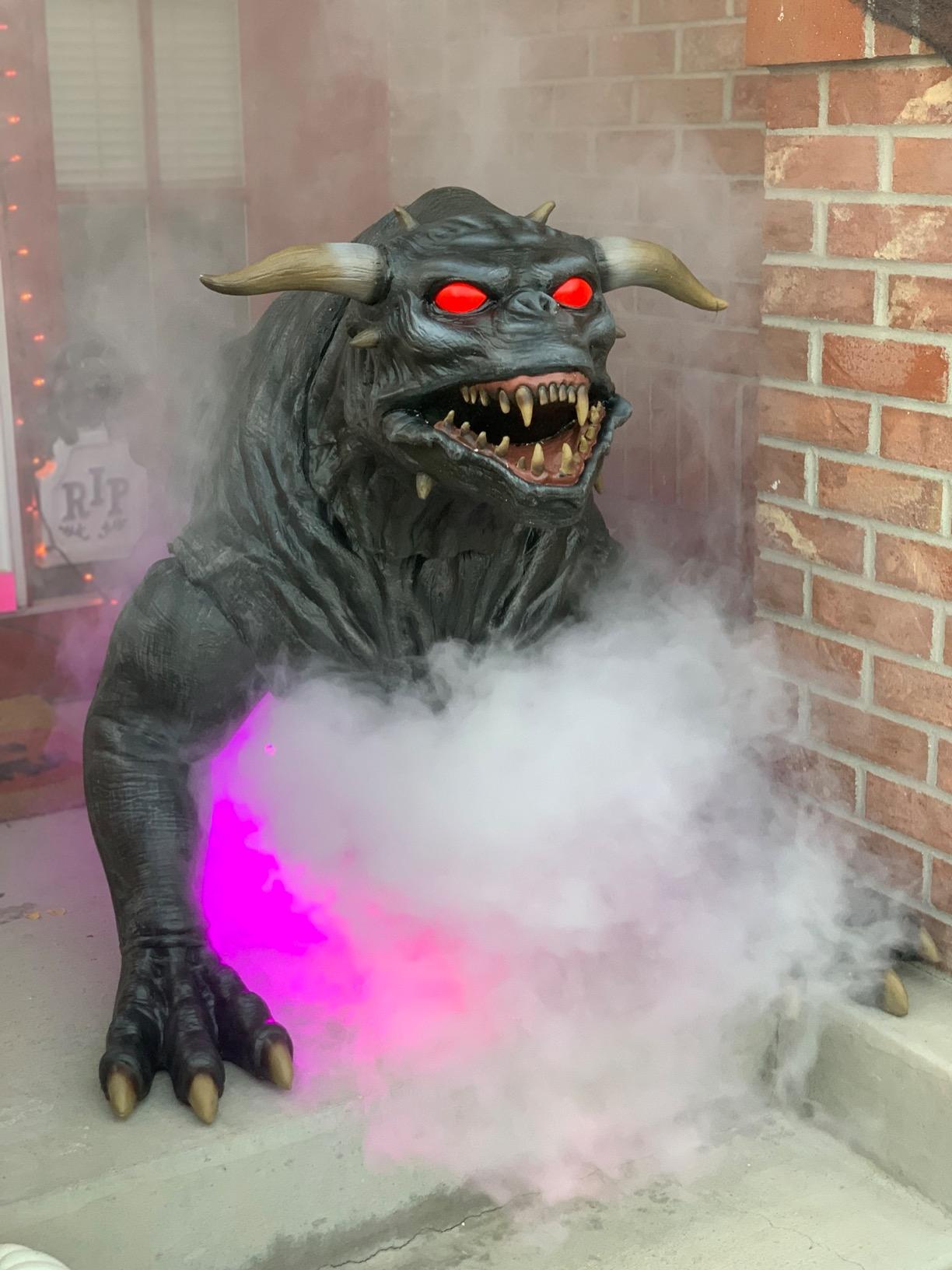 Fog Machine Smoke Machine with LED Lights and 12 Color Light Effects customer photo 1